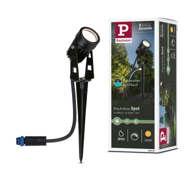 Projecteur Extérieur Plug 3,5W Noir Paulmann 94374
