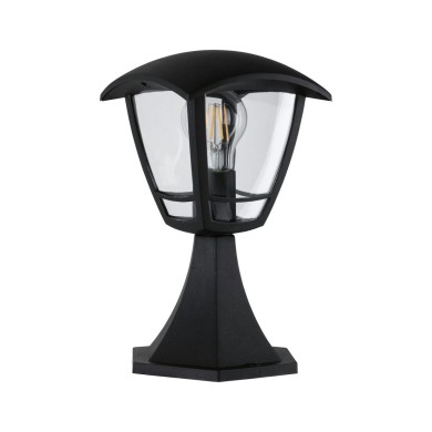 Borne Potelet Extérieur Non Curved 12W MAX E27 Clair, Noir Paulmann 94393