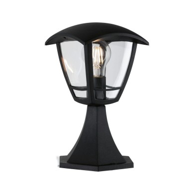 Borne Potelet Extérieur Non Curved 12W MAX E27 Clair, Noir Paulmann 94393