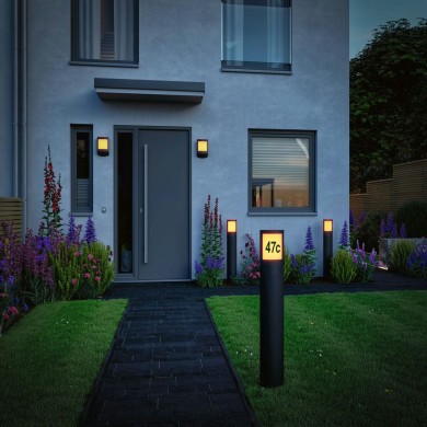 Borne Potelet Extérieur Padea 8,5W Anthracite 3000K Paulmann 94514