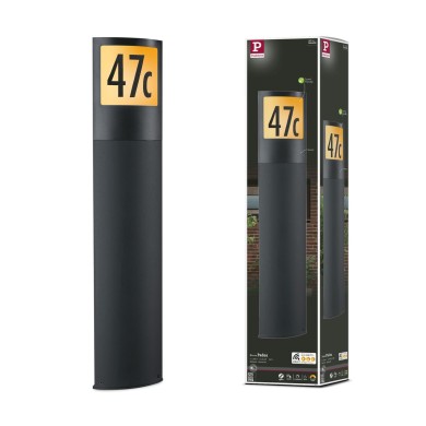 Borne Potelet Extérieur Padea 8,5W Anthracite 2200 - 3000K Paulmann 94515