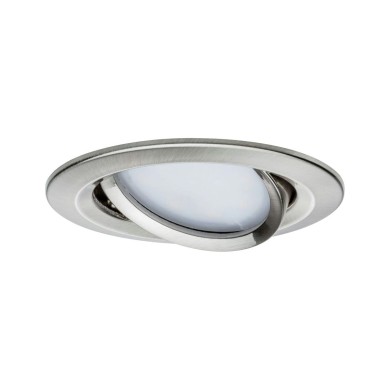 Spot Nova Plus 6W Coin Acier brossé 2700 - 6500K Paulmann 92961