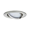 Spot Nova Plus 6W Coin Acier brossé 2700 - 6500K Paulmann 92961