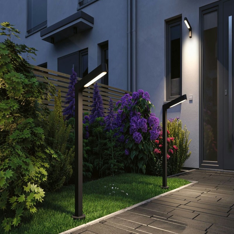 Borne Potelet Extérieur Plug 6W Anthracite P3,1 3000K Paulmann 94547