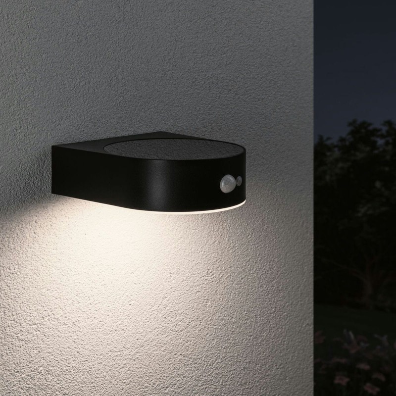 Applique Extérieur Solar Eileen 5,5W Noir 3000K PAU_94570 94570 Applique Extérieur Solar Eileen 5,5W Noir 3000K Paulmann 94570