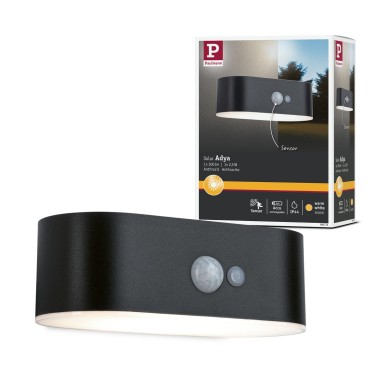 Applique Extérieur Solar Adya 2,5W Noir Paulmann 94571