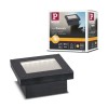 Spot Extérieur Solar Domenic 0,1W Noir Carré 3000K l8 Paulmann 94578