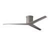 Ventilateur de plafond Eliza-H 142cm Nickel Bois vieilli ATLAS FAN EKH-BN-BW