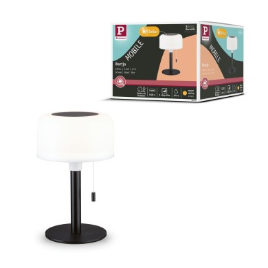 Luminaire rechargeable Extérieur Solar Bartja 1,6W Noir Paulmann 94607