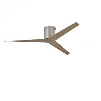 Ventilateur de plafond Eliza-H 142cm Nickel Frêne Gris ATLAS FAN EKH-BN-GA