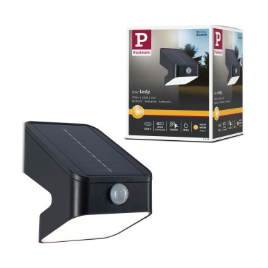 Lèche-mur Extérieur Solar Lesly 5,5W Anthracite Paulmann 94608