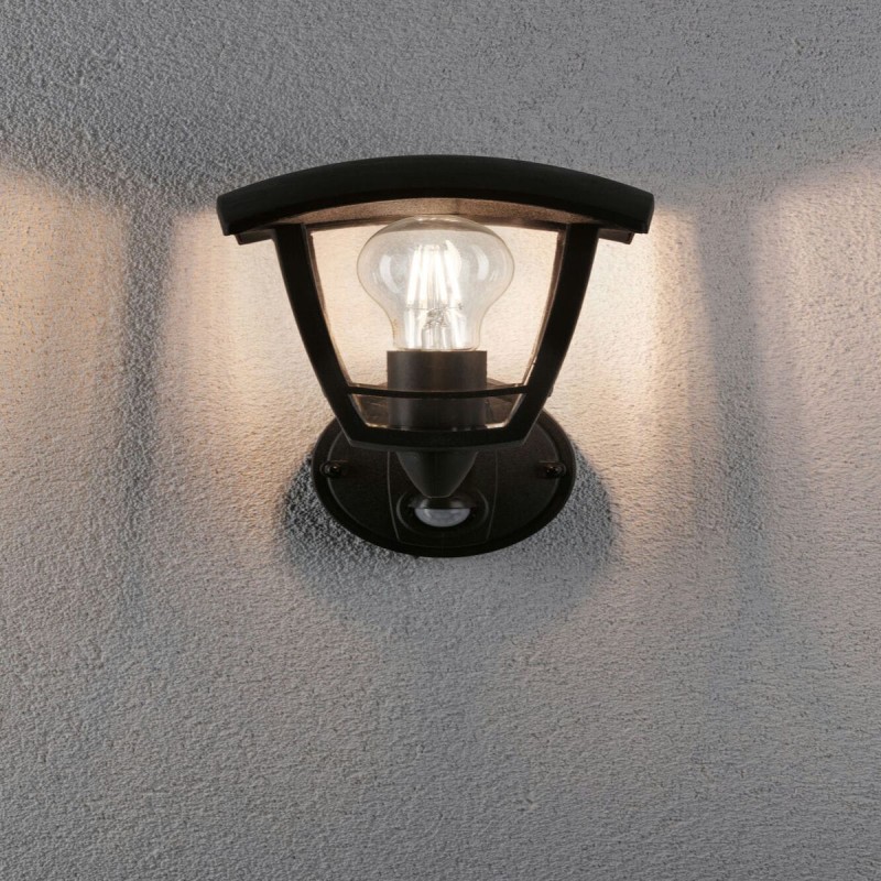 Applique Extérieur Non Curved 12W MAX E27 Noir PAU_94647 94647 Applique Extérieur Non Curved 12W MAX E27 Noir Paulmann 94647