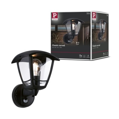 Applique Extérieur Non Curved 12W MAX E27 Noir Paulmann 94647