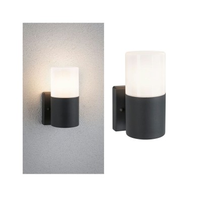 Applique Extérieur Tubs 15W MAX E27 Gris dépoli Rond P12,3 K Paulmann 94649