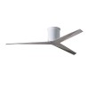 Ventilateur de plafond Eliza-H 142cm Blanc Bois vieilli ATLAS FAN EKH-WH-BW