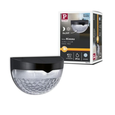 Luminaire d'allée Extérieur Solar Mimmo 1,2W Noir Paulmann 94666