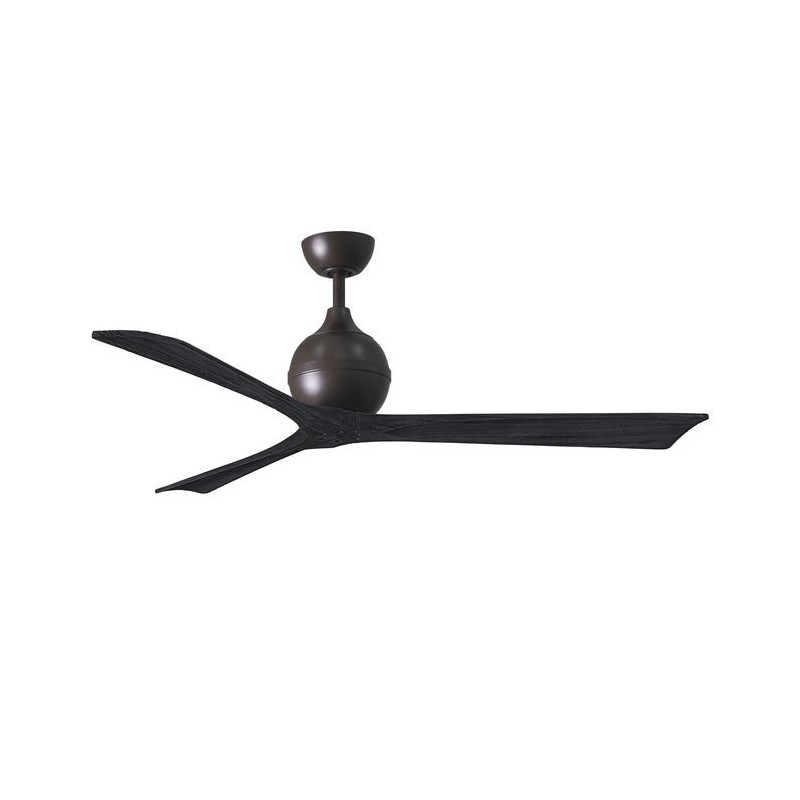 Ventilateur Plafonnier avec télécommande Irene 152cm Bronze Noir MAT_IR3-TB-BK-60 IR3-TB-BK-60 Ventilateur Plafonnier avec télécommande Irene 152cm Bronze Noir ATLAS FAN IR3-TB-BK-60