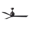 Ventilateur Plafonnier avec télécommande Irene 152cm Bronze Noir ATLAS FAN IR3-TB-BK-60