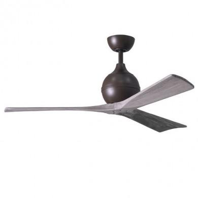 Ventilateur de plafond Irene-3 132cm Bronze Bois vieilli ATLAS FAN IR3-TB-BW-52