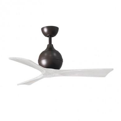 Ventilateur Plafond Télécommande Irene 106cm Bronze Blanc ATLAS FAN IR3-TB-MWH-42