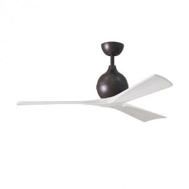 Ventilateur Plafond Design Irene 132cm Bronze Blanc ATLAS FAN IR3-TB-MWH-52