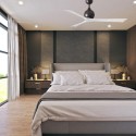 Ventilateur de Plafond Moderne Irene 152cm Bronze Blanc