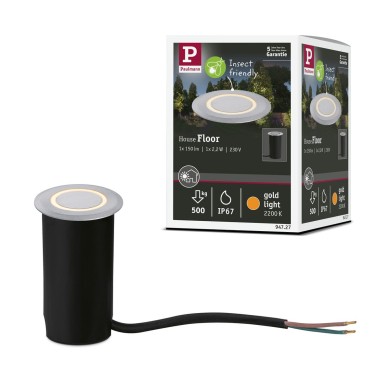 Spot Extérieur Lumière 2,2W Alu Rond 2200K cercle lumineux Paulmann 94727