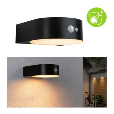 Applique Extérieur Solar Eileen 5,5W Noir 2200K Paulmann 94730