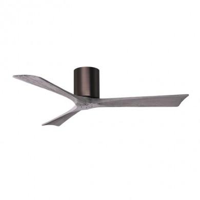 Ventilateur de Plafond Irene-3H 132cm Bronze brossé Bois Vieilli ATLAS FAN IR3H-BB-BW-52