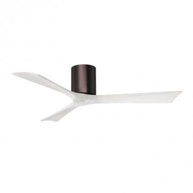 Ventilateur de Plafond Irene-3H 132cm Bronze Huilé Blanc ATLAS FAN IR3H-BB-MWH-52