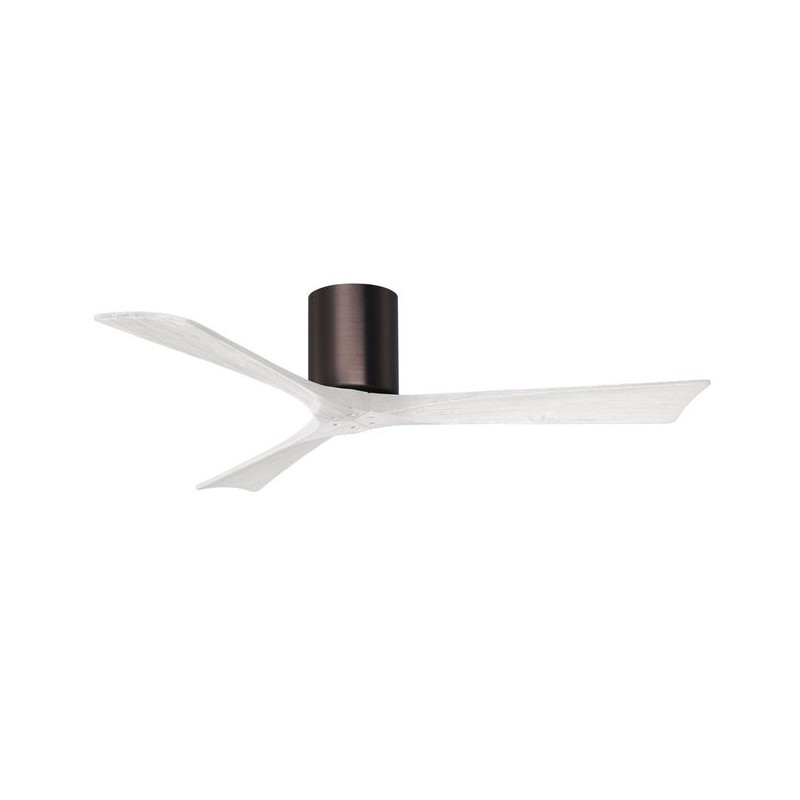 Ventilateur de Plafond Irene-3H 132cm Bronze Huilé Blanc ATLAS FAN IR3H-BB-MWH-52