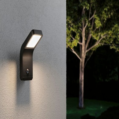 Applique Extérieur Kulma 7,5W Anthracite 3000K détecteur mouvement crépusculaire Paulmann 94745