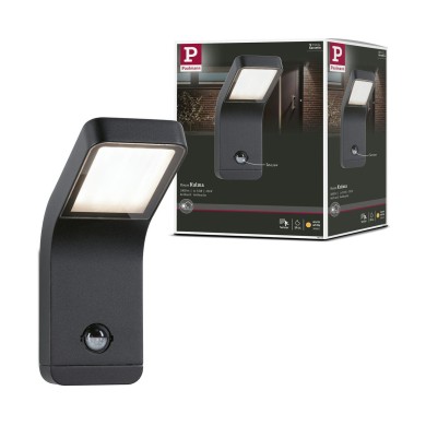 Applique Extérieur Kulma 7,5W Anthracite 3000K détecteur mouvement crépusculaire Paulmann 94745