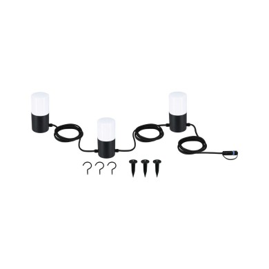 Guirlande Extérieur Plug 3x2W E14 Anthracite Paulmann 94761