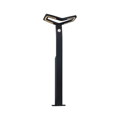 Borne Potelet Extérieur Alara 10W Anthracite Carré 3000K RGBW Paulmann 94794