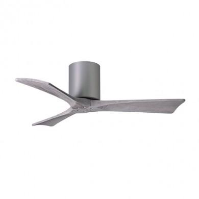 Ventilateur de Plafond Irene-3H 106cm Nickel Bois vieilli ATLAS FAN IR3H-BN-BW-42