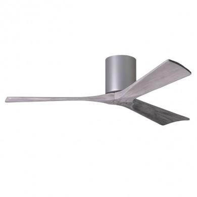 Ventilateur de Plafond Irene-3H 132cm Nickel Bois vieilli ATLAS FAN IR3H-BN-BW-52