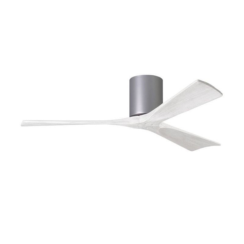 Ventilateur de Plafond Irene-3H 132cm Nickel Blanc ATLAS FAN IR3H-BN-MWH-52