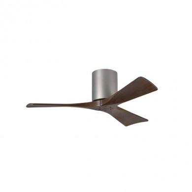 Ventilateur de Plafond Irene-3H 106cm Nickel Noyer ATLAS FAN IR3H-BN-WA-42