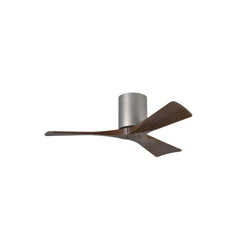 Ventilateur de Plafond Irene-3H 106cm Nickel Noyer ATLAS FAN IR3H-BN-WA-42