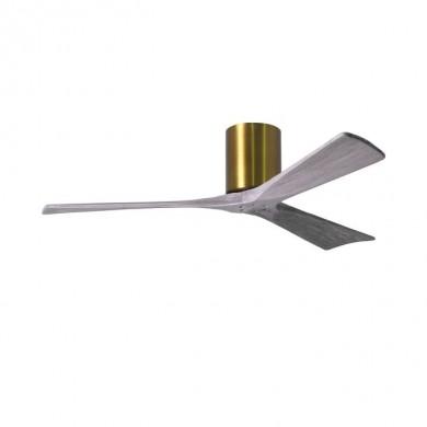 Ventilateur de Plafond Irene-3H 132cm Laiton Bois vieilli ATLAS FAN IR3H-BRBR-BW-52