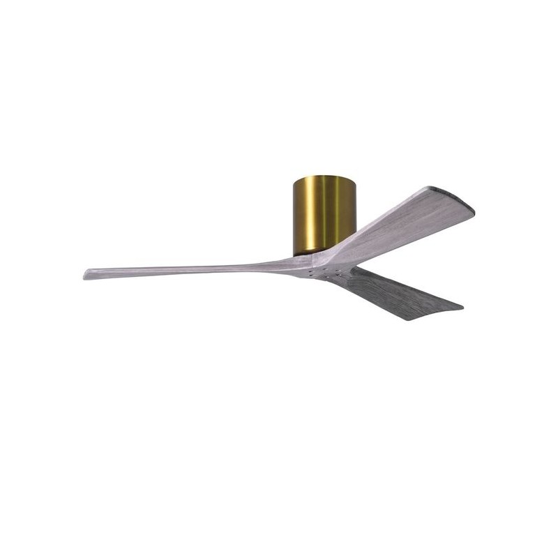 Ventilateur de Plafond Irene-3H 132cm Laiton Bois vieilli ATLAS FAN IR3H-BRBR-BW-52