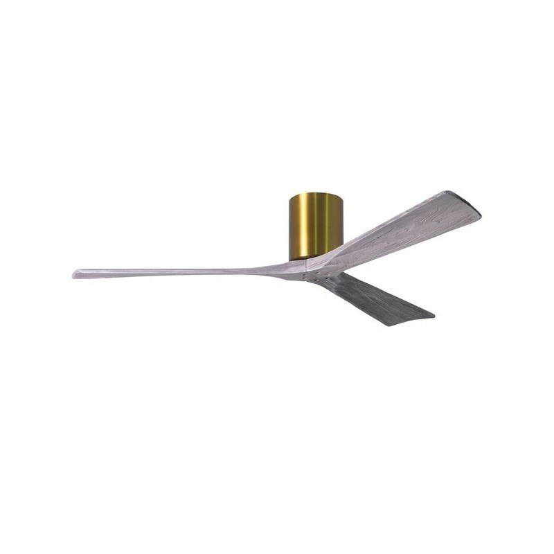 Ventilateur de Plafond Irene-3H 152cm Laiton Bois vieilli ATLAS FAN IR3H-BRBR-BW-60