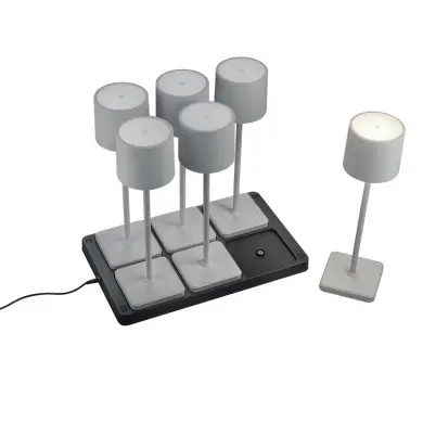 Lampe de table FERNANDEZ 6x1W LED Gris Ultimate TRIO LIGHTING R54096677