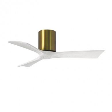 Ventilateur de Plafond Irene-3H 106cm Laiton Blanc ATLAS FAN IR3H-BRBR-MWH-42