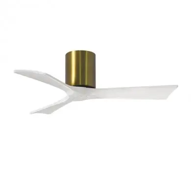 Ventilateur de Plafond Irene-3H 106cm Laiton Blanc ATLAS FAN IR3H-BRBR-MWH-42