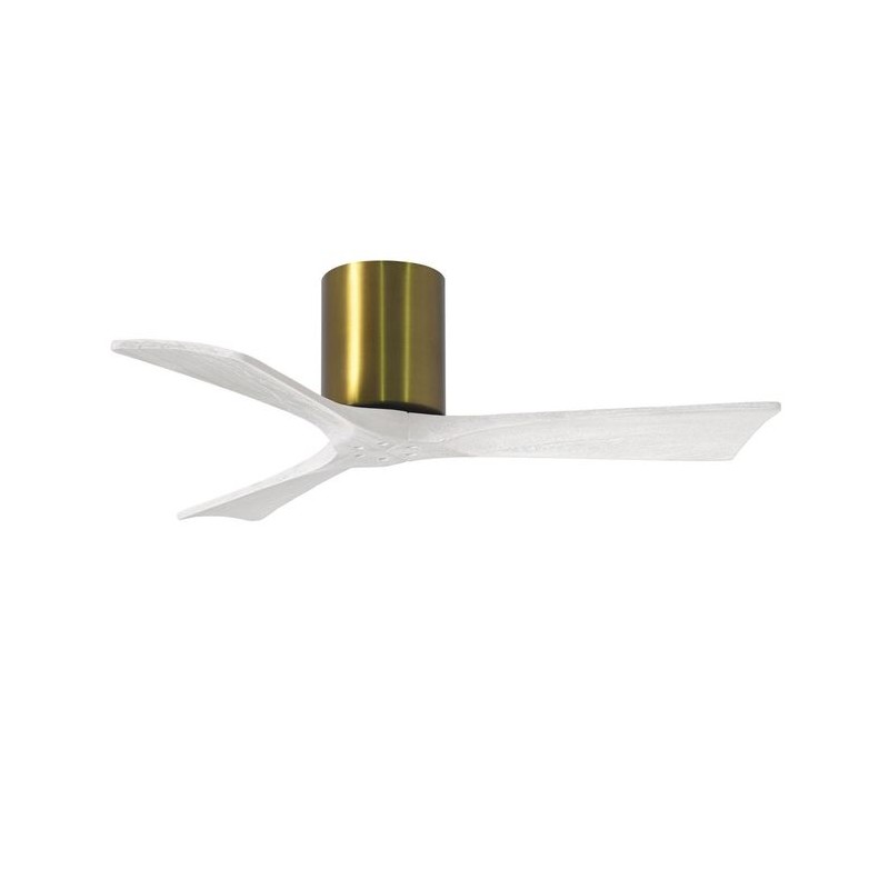 Ventilateur de Plafond Irene-3H 106cm Laiton Blanc ATLAS FAN IR3H-BRBR-MWH-42