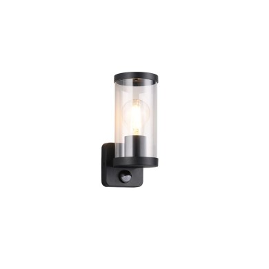 Applique Extérieur BONITO 1x28W E27 Noir mat Détecteur de mouvement  R21599132