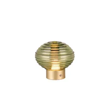 Lampe de table EARL 1x2W LED Laiton mat verre vert TRI_R57771115 R57771115 Lampe de table EARL 1x2W LED Laiton mat verre vert R57771115