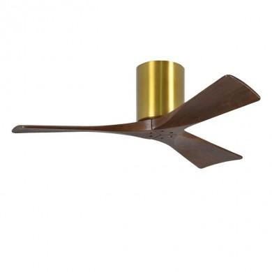 Ventilateur de Plafond Irene-3H 106cm Laiton Noyer ATLAS FAN IR3H-BRBR-WA-42